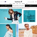 40% off Everything (Excluding Sale) + Free Shipping on Orders $60+ at Boohoo