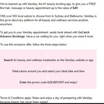 [SYD and MEL] Free Vaniday Appointment up to $20 for New Vaniday Users