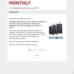 Win a Samsonite Lite-Shock Luggage Set Worth $2,327 from Samsonite/The Monthly