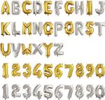 Letters & Numbers 17" Foil Balloon Clearence - $0.99 Each (Were $1.95) @ Party Wand (Free Vic C&C or from $2 postage)