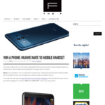 Win a Huawei Mate 10 Mobile Handset from The-F