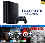 PS4 Pro 1TB + GT Sport + Destiny 2 + Evil Within + Morrowind $474.05 Delivered @ EB Games eBay