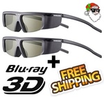 2 x Samsung 3D Glasses & 3D Blu-Ray Movie. $99.