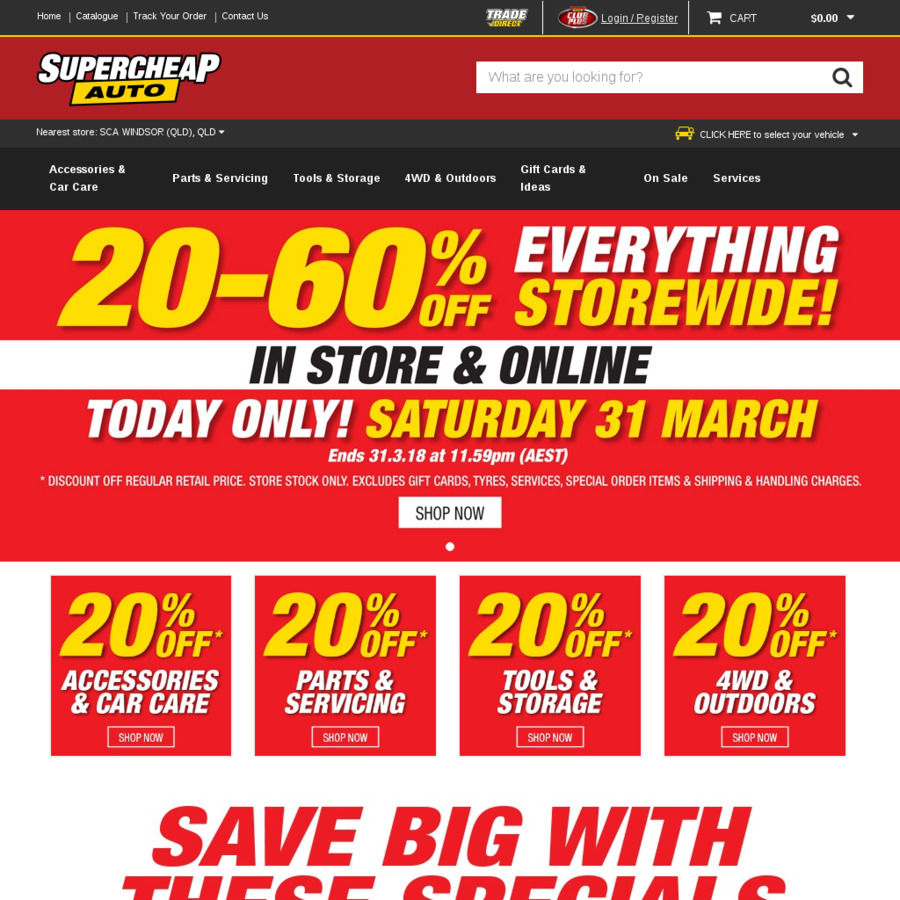 20-60% off Storewide @ Supercheap Auto - OzBargain