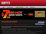 Pre-Purchase Hoyts $7 Red Hot Movie Tickets