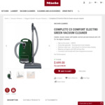 Miele C3 Complete Comfort Electro Green Vacuum Cleaner - $699 (Save $500 + Bonus Dustbags Worth $28.90 + Free Shipping) @ Miele
