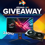 Win a GeForce RTX 2060 and Asus ROG Strix 24" 240hz Gaming Monitor from Stream.me and VastGG