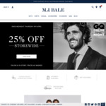 25% off Everything for 48 Hours (Inc Sale Items) @ MJ Bale (Online and in Store)