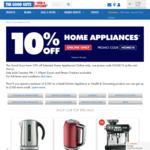 10% off Selected Home Appliances @ The Good Guys (Online Only)