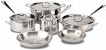 All-Clad 401488R Stainless Steel Tri-Ply 10-Piece Cookware Set $740.33 + Delivery (Free with Prime) @ Amazon US via AU