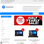 Save $150 Storewide on All Refurbished Laptops (Min Purchase $349) + Free Standard Shipping @ Renewd