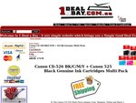 Canon CLI-526 All Colours + 1x Canon PGI-525 Black 5 Pack Ink Combo $74.99 Delivered @ 1 Deal a Day