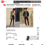 Free Shipping Today (5/8) @ Uniqlo