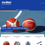 20% off Everything @ Molten Australia