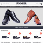 Men's Leather Shoes $35.00 & Leather Boots $45.00 (Free Shipping Min Order $99) @ Footer.com.au