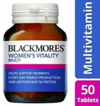 Blackmores Womens Vitality Multivitamins 50 Tabs for $10 (50% off) + Shipping @ Coles via eBay