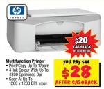 HP Invent MFP All-in-one @$28 after Cash Back!