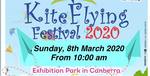 [ACT] Free Entry to All @ Kite Flying Festival Sunday 8th March 2020 at EPIC- Exhibition Park, Canberra @ ICA via Eventbrite