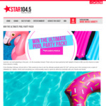 Win The Ultimate Pool Party Pack Valued at $1000 from Star 104.5 [NSW]