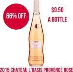 2015 Chateau L'Oasis French Rose (66% off) $9.50 a Bottle ($114 a Dozen) @ Winenutt