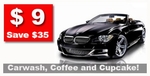 Just $9 to Have Your Car Looking Squeaky Clean & Waxed + Free Coffee & Cupcake! SAVE $35 [NSW]