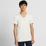 Men's Heattech V Neck T-Shirt (Short Sleeve) $9.90 @ UNIQLO