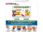 1/2 Price Madness Sale Day - Deals Direct (Finishes At 4pm!)