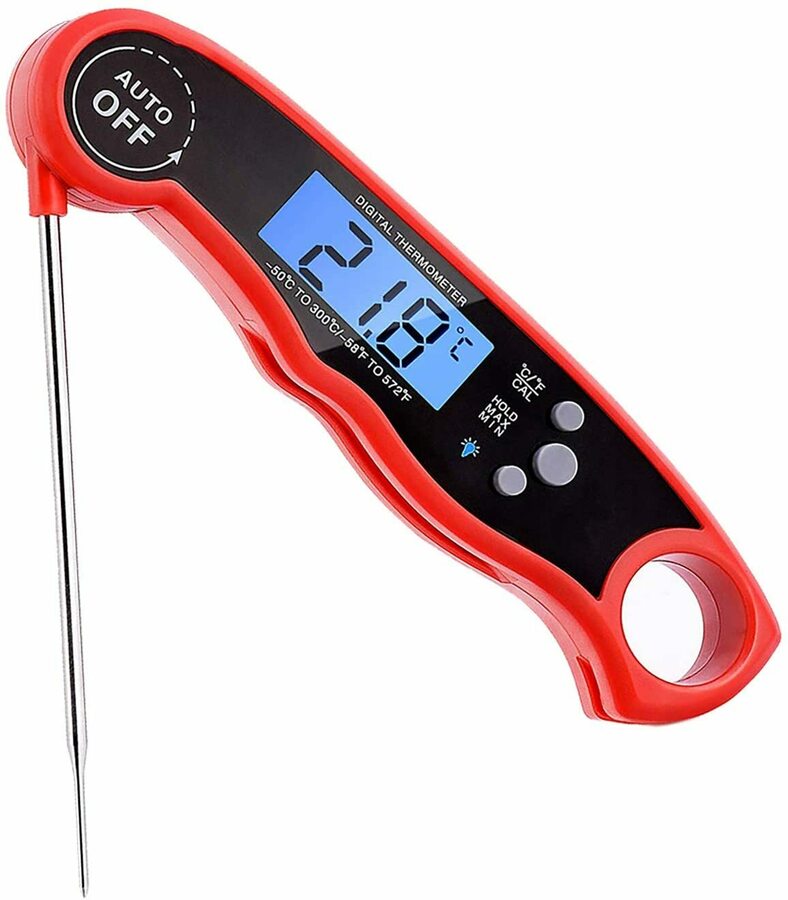 AUSELECT Digital Thermometer Black or Red $13.49 for Food Cooking BBQ ...