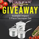 Win a Scanpan 3-Piece Saucepan Set worth $159 from Mega Boutique