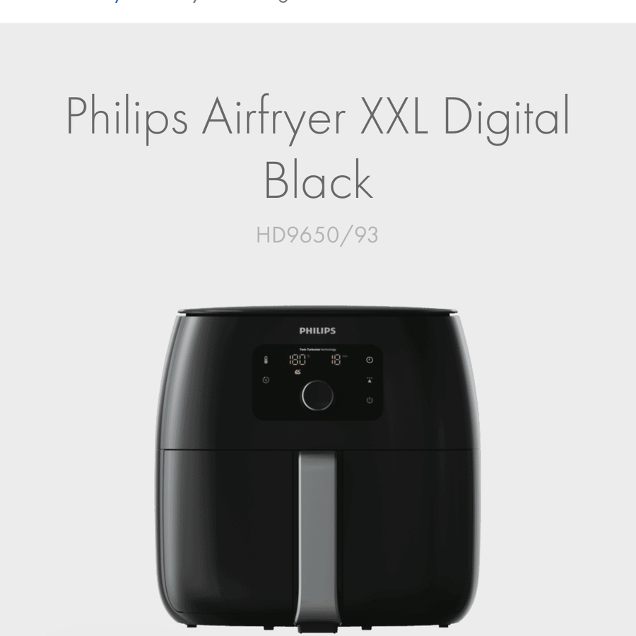 Philips air fryer xxl store good guys