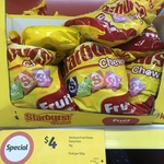 [VIC] Starburst Fruit Chews Party Pack 1kg $4 @ Coles Fitzroy