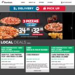 2x Traditional Pizzas + 1 Side from $19 - Pickup Only @ Domino's (Selected Stores)