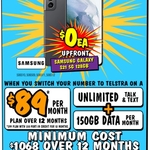 Telstra $89/Month 150GB Plan + $0 Samsung Galaxy S21 5G 128GB (New Customers Only) in-Store @ JB Hi-Fi
