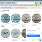 20% off All Wall Clocks, Free Delivery @ HomeShoppe