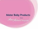 40% off Mater Baby Products (E.g. Carton of Size 4, 96 Nappies $32.38 Delivered) @ matermothers eBay