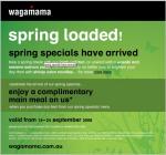 Wagamama Complimentary main meal (with purchase from Special Menu)