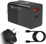 HEYMIX 48W 2-Port Gan Charger 1A1C SAA Cert w 100W Emark-PD Cable $25.49 + Delivery ($0 Prime/ $39 Spend) @ AUSELECT Amazon AU
