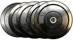 Muscle Motion Black Bumper Plates (Pair) $207 ($187 with $20 New Account Sign up) + Shipping @ Gym Direct