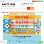 Win 1 of 12 $500 Digital Visa Gift Card or 1 of 120 $20 Digital Visa Gift Cards from Stan Cash
