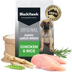 [NSW, ACT] Black Hawk Large Breed Chicken & Rice 20kg Puppy Food $89.99 + Delivery ($0 C&C/ to Sydney) @ PetO
