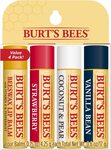 Burt's Bees 4pk Lip Balm $14.84 (RRP $26) + Delivery ($0 with Prime/ $39 Spend) @ Amazon AU