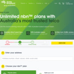 $10 off/Month for 12 Months on nbn Plans 100/20, 100/40, 250/25, 1000/50 (New Customers Only) @ Aussie Broadband