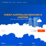 Australian Domain Names $9.50/Year, Wordpress Web Hosting from $2.99/Month (36 Months Recurring Discounts) @ Onward