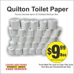 [QLD] Quilton Toilet Paper 32 Pack $9.99, Beef Sausages 500g $3.99 @ Loaves and Fishes Street Meet Care Service