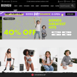 40% off Sitewide (Excludes Gift Cards, Whoopsies and Wonderbums, Free Bonds Account Required) & Free Delivery ($0 C&C) @ Bonds