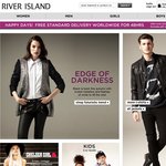 River Island Free Standard Delivery Worldwide for 48hrs 