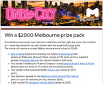 Win a $2000 Melbourne Prize Pack from City of Melbourne