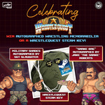 Win Autographed Wresting Memorabilia or a WrestleQuest Steam Key from Mega Cat Studios