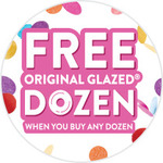[NSW, VIC, QLD, WA] Free Original Glazed Dozen with Any Dozen Purchased (Exclusions Apply) @ Krispy Kreme