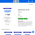 Catch Connect: 365-Day 120GB Prepaid Mobile SIM Plan $119 (Was $150) New Customers Only @ Catch Connect